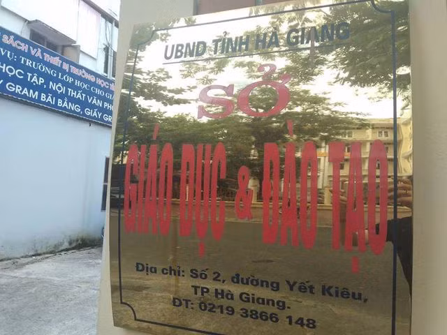 Sở GD-ĐT Hà Giang.