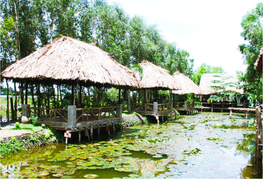 Phải ăn trong chòi mới "đúng bài" nghen!