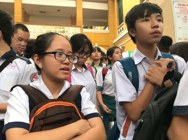 Học sinh TP.HCM trong kỳ tuyển sinh vào lớp 10 năm 2019.