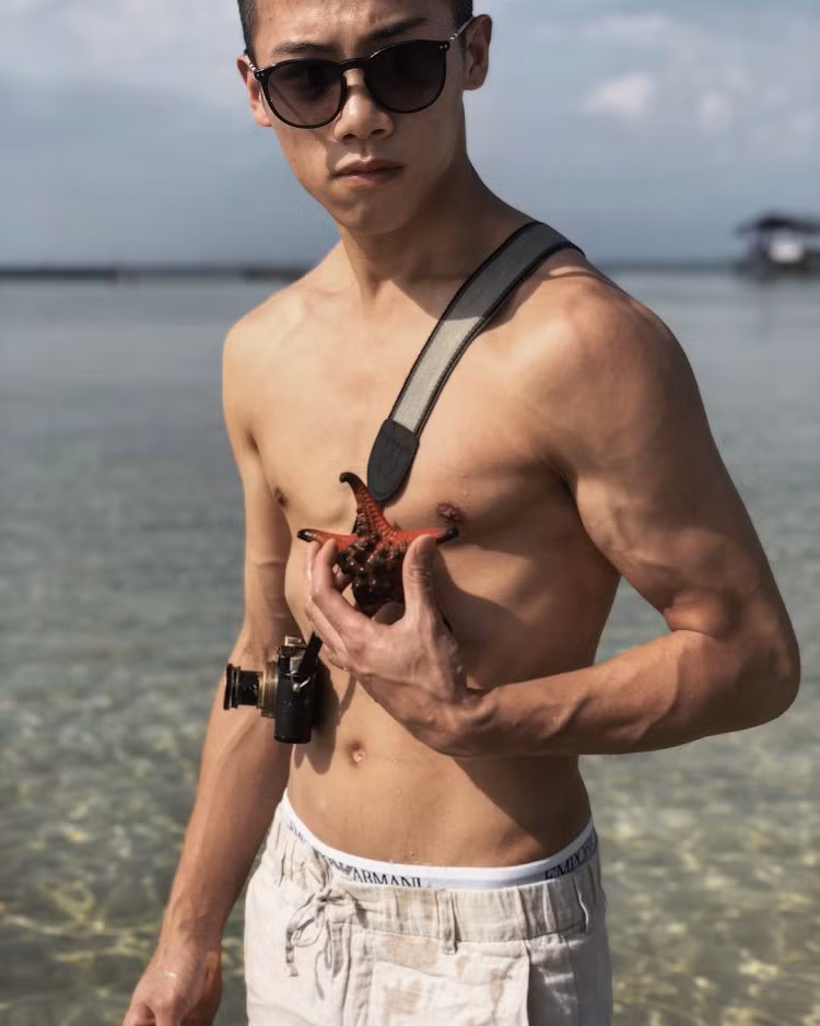 Cheng Fan trong chuyến tham quan Đảo Ngọc - Phú Quốc.