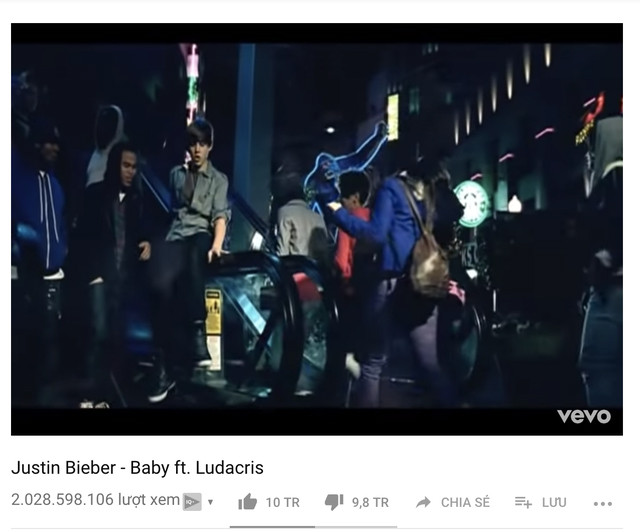 Video Baby của Justin Bieber