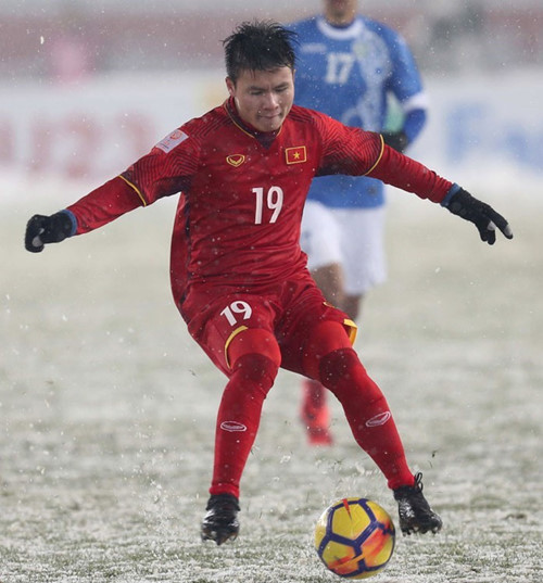 Quang Hải, cậu bé vàng của bóng đá VN sẽ được tạo cơ hội sang Anh. Ảnh: TUẤN LINH.