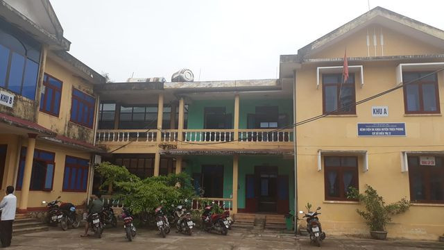 Phòng khám nơi em P. được cấp cứu ban đầu.