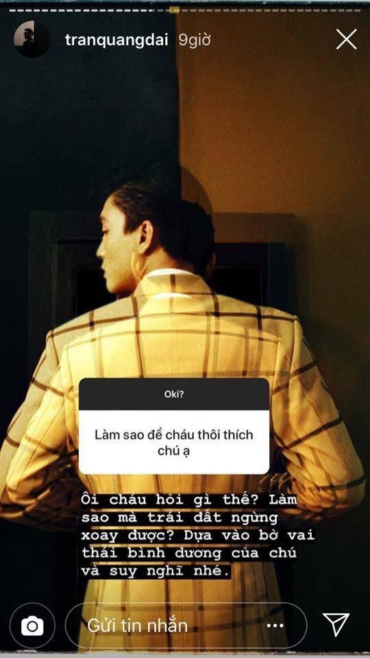Chú cứ thế này cũng đủ lạc vào trái tim bao nhiêu cô gái rồi đấy. Chú cứ thế này cũng đủ lạc vào trái tim bao nhiêu cô gái rồi đấy.