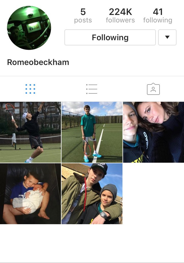 Cậu hai nhà Beckham vừa tham gia Instagram đã có hơn 220.000 followers ảnh 1
