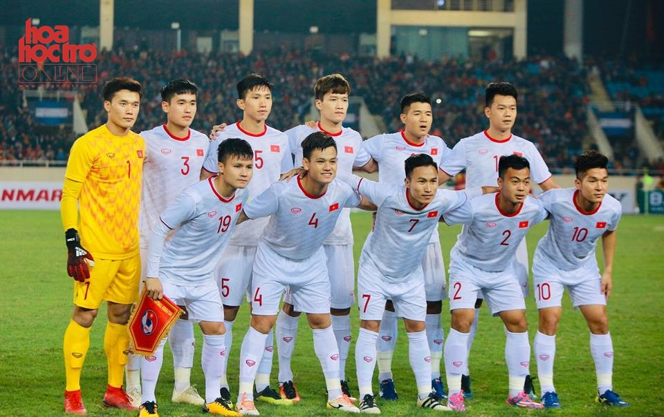 Đội hình xuất phát của U23 Việt Nam.