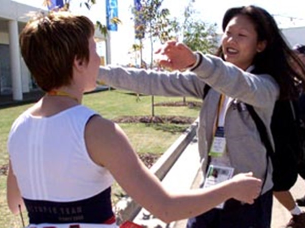 Esther và Kay khi không ở trên sàn đấu.