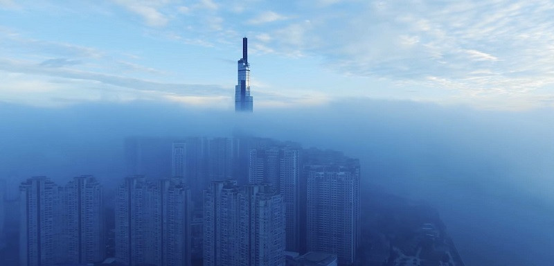 Cảnh như lạc vào xứ sở thần tiên. (Ảnh: Đào Hồng Giang)