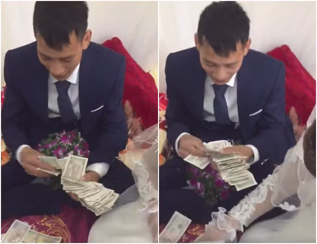 Quà cưới toàn tiền lẻ khiến cô dâu, chú rể đếm muốn mệt nghỉ, quên luôn tân hôn chứ đùa!