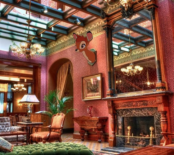 Chú nai Bambi sẽ trở thành vật trang trí trong nhà.