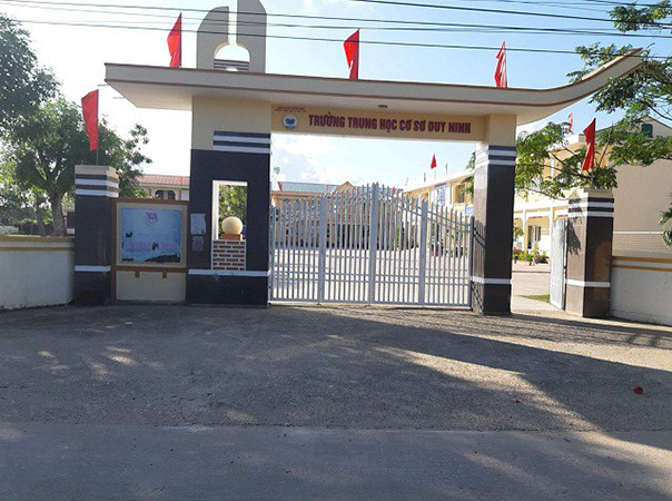 Trường THCS Duy Ninh, huyện Quảng Ninh, tỉnh Quảng Bình - nơi xảy ra sự việc. Trường THCS Duy Ninh, huyện Quảng Ninh, tỉnh Quảng Bình - nơi xảy ra sự việc.