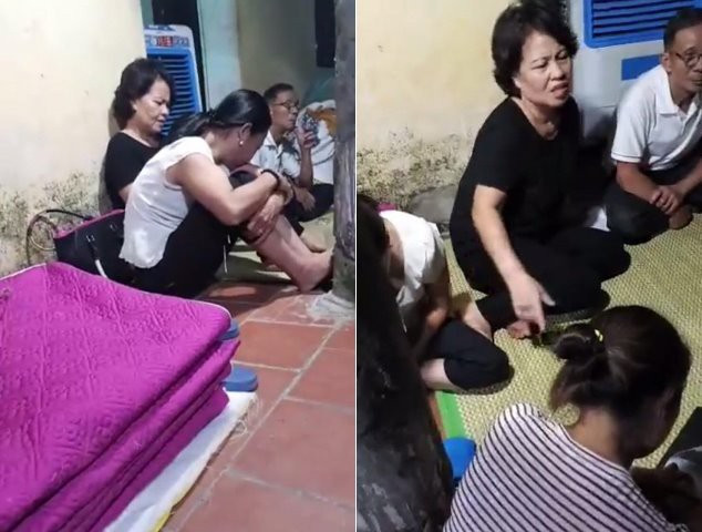 2 cô giáo trường tư thục được gia đình mời đến làm việc. Ảnh cắt từ clip.