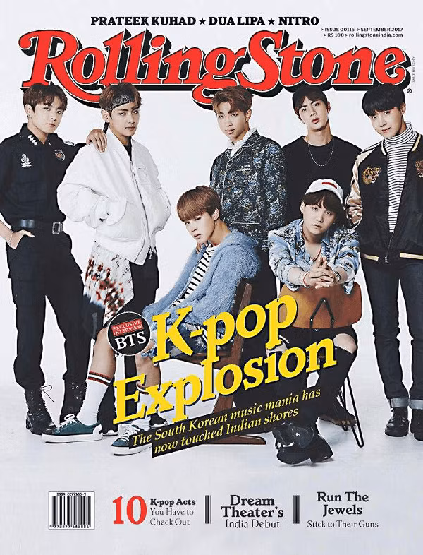 BTS trên tạp chí Rolling Stone.