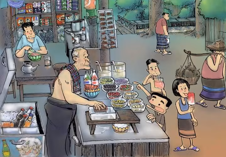 Kem đá - món quà vặt "huyền thoại" một thời.