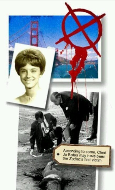 Cheri Jo Bates được xem là nạn nhân đầu tiên của Zodiac. Cheri không có dấu hiệu bị hãm hiếp hay cướp bóc. Cô lãnh 3 nhát dao vào ngực, 1 ở lưng, 7 ở cổ. Đầu nạn nhân gần như đứt lìa.