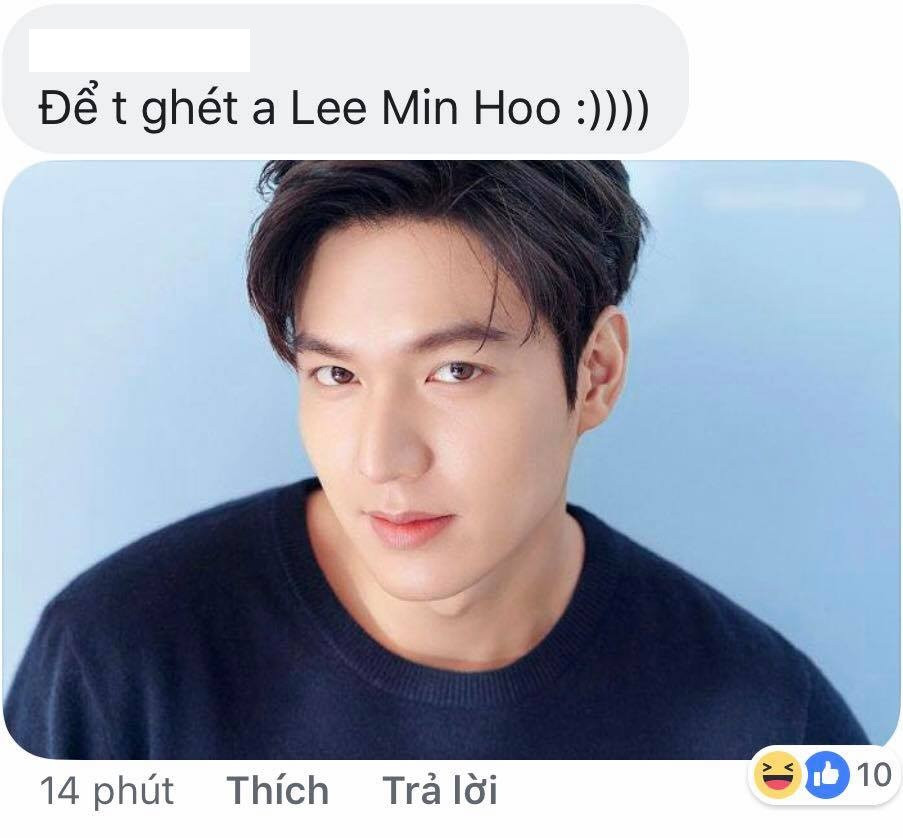 Mong là con của bạn ấy sẽ có vẻ đẹp như Lee Min Hoo chứ đừng thành... miệng hô.