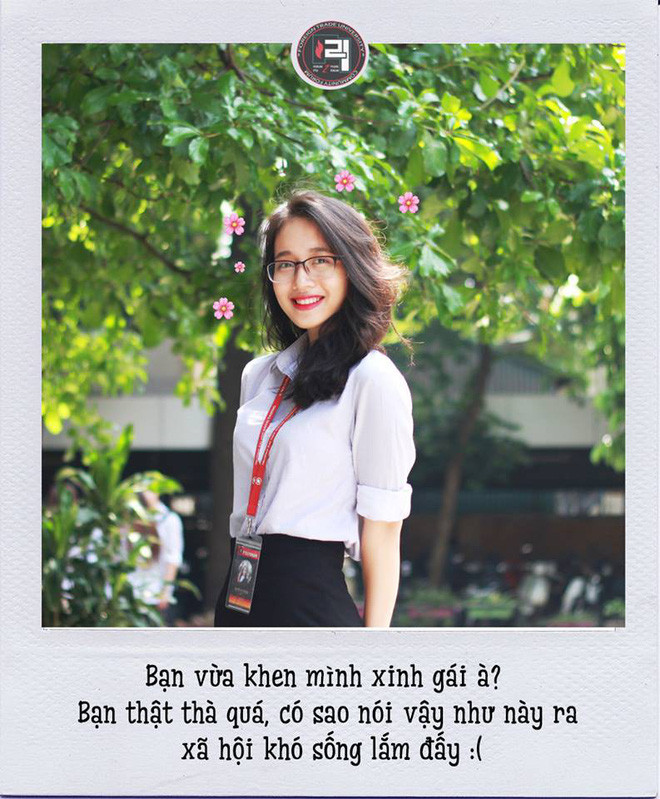 Đã xinh lại còn tốt bụng, thân thiện với bạn bè đồng môn nữa chứ!