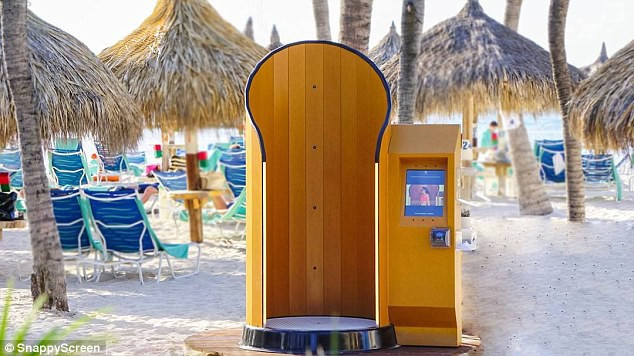 Chiếc máy phù hợp đặt tại các điểm du lịch như hồ bơi, bãi tắm công cộng.