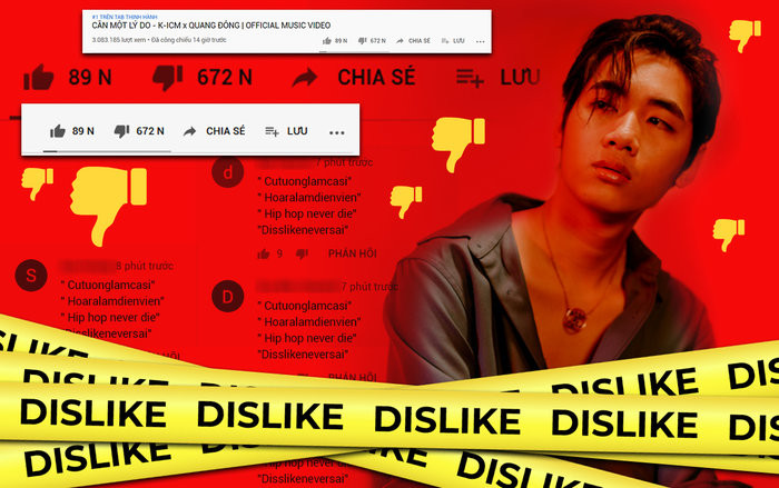 Lượng dislike khủng của một sản phẩm, ví như “Cần Một Lý Do” của K-ICM, vẫn sẽ có một số ảnh hưởng nhất định đến chủ nhân.
