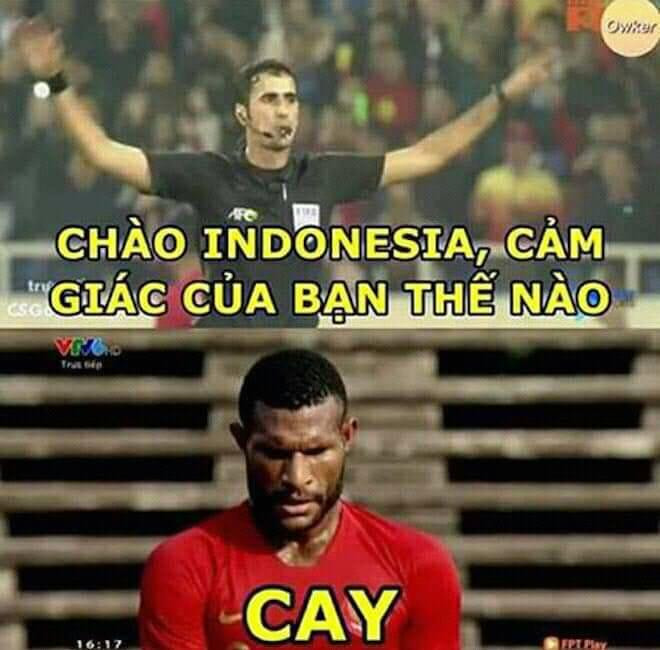 Tâm trạng tuyển thủ Indonesia lúc này.