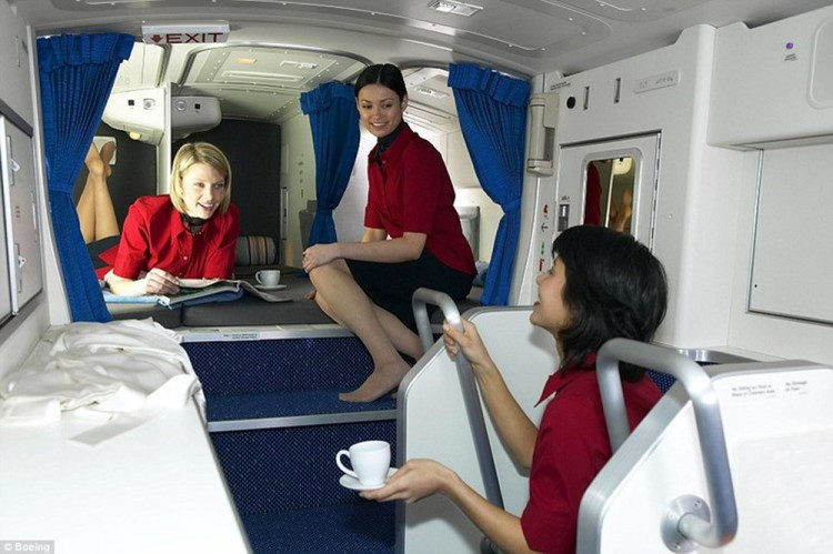 Tùy theo loại máy bay mà số lượng giường có thể khác nhau.