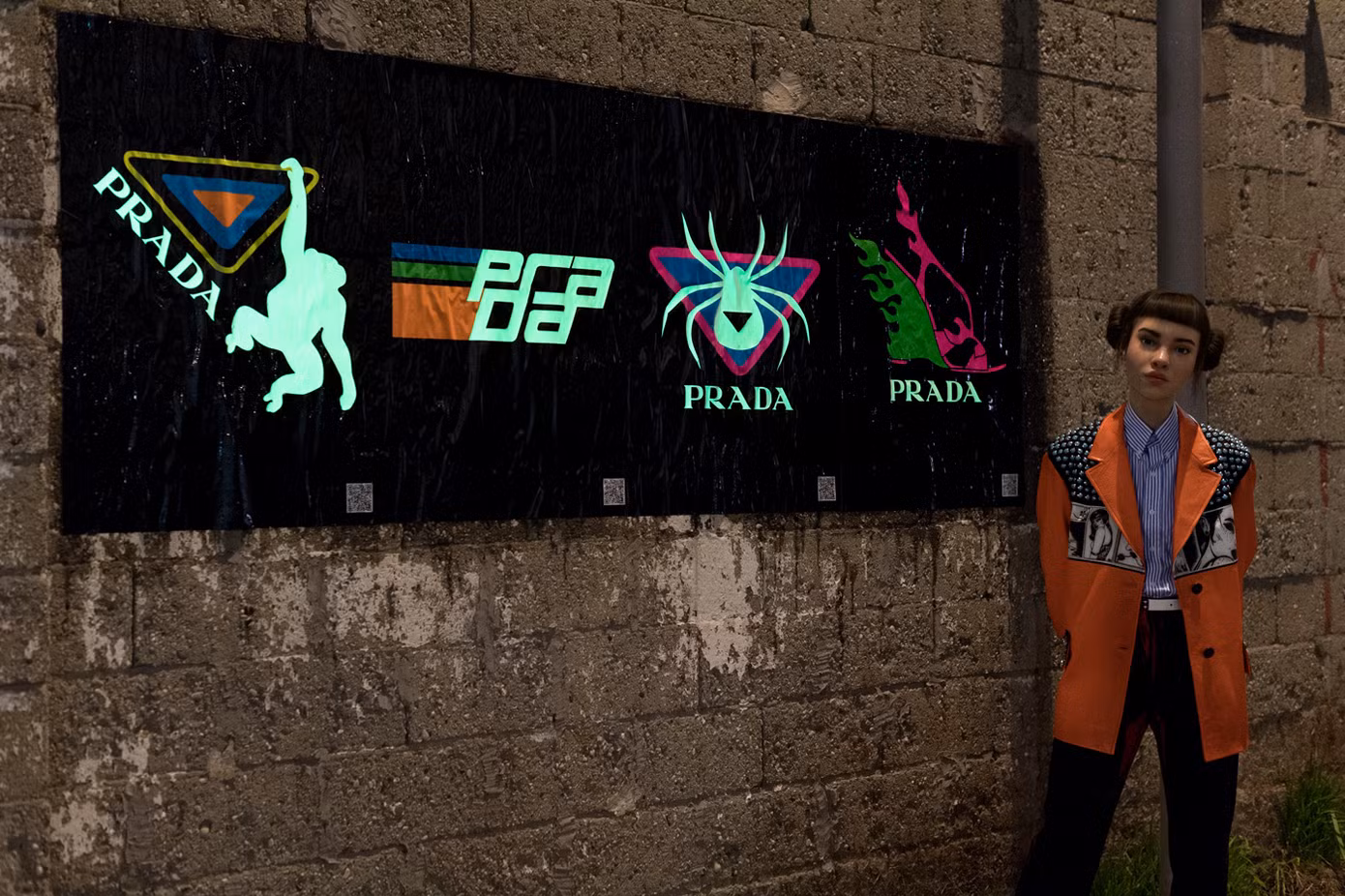 Miquela trong show diễn thời trang của Prada