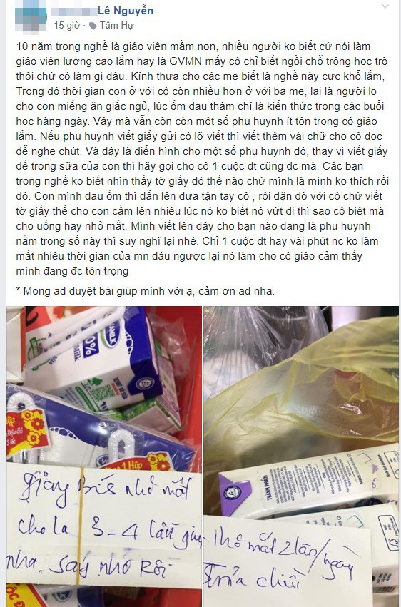 Chia sẻ của một giáo viên mầm non với 10 năm trong nghề.