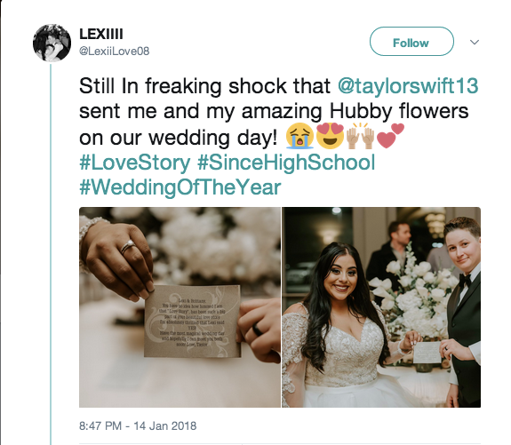 Cặp đôi không thể giấu nổi niềm vui vì nhận được những lời chúc phúc từ thần tượng.