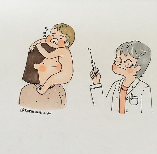 Hình ảnh thường thấy ở phòng khám.