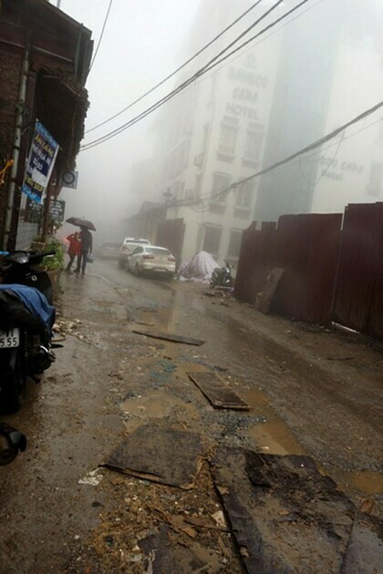 Tác giả chụp lại con đường trở về khách sạn. Ảnh: Amy Chung.