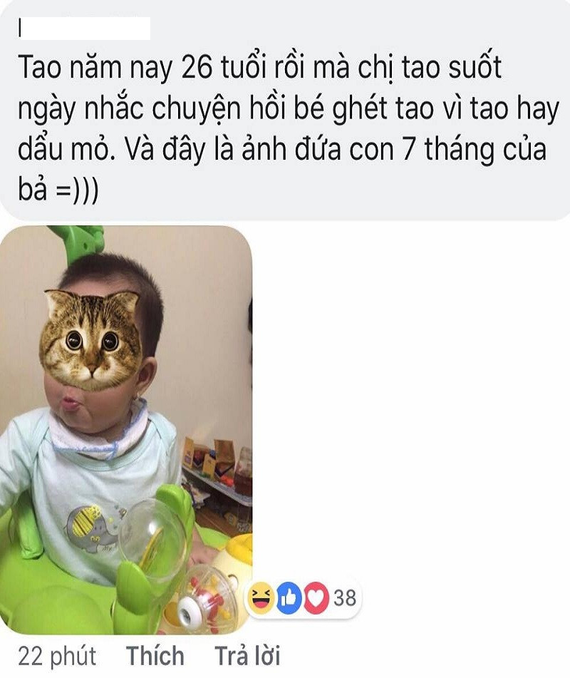 Cháu giống dì là nhà có phúc đấy nha!