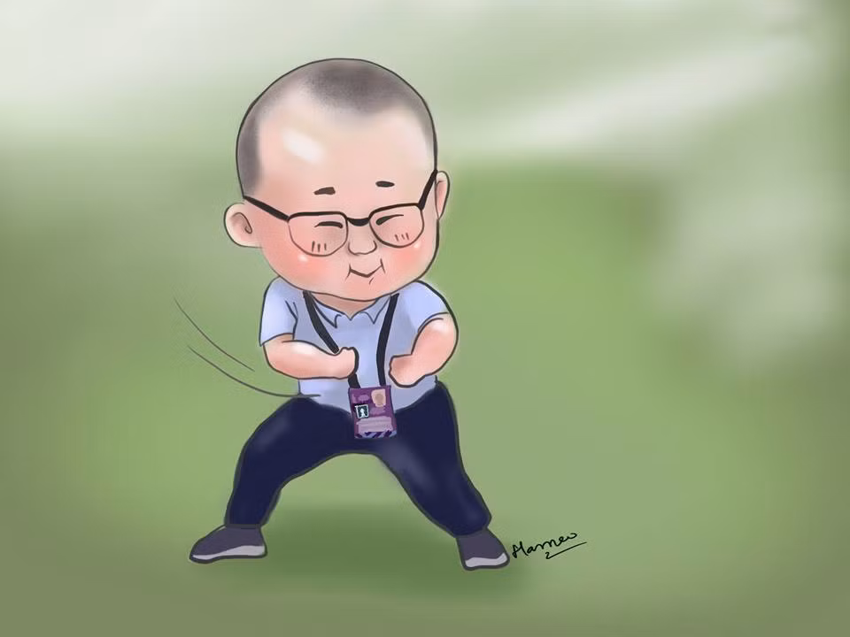 Phong cách ăn mừng “cú đấm gió” mang thương hiệu của thầy Park khiến người hâm mộ không khỏi thích thú.