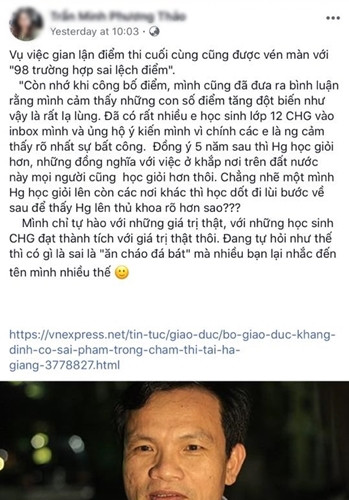 Cựu học sinh ở tỉnh Hà Giang chia sẻ gây "bão". Cựu học sinh ở tỉnh Hà Giang chia sẻ gây "bão".
