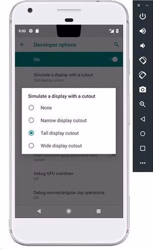 12. Android P bổ sung hỗ trợ cắt màn hình cho những smartphone có dạng tai thỏ (Notch) nhưng người dùng lại không thích thiết kế dạng này nữa./.
