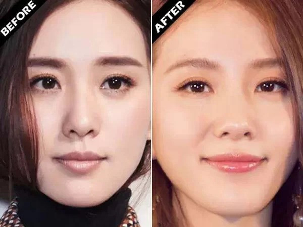 Gương mặt của Lưu Thi Thi trông cứng nhắc nếu cô theo mốt mày ngang Hàn Quốc. Vẻ đẹp dịu dàng, trong trẻo của cô chỉ được tôn lên nếu kẻ lông mày cong mảnh, tông nâu hoe vàng.