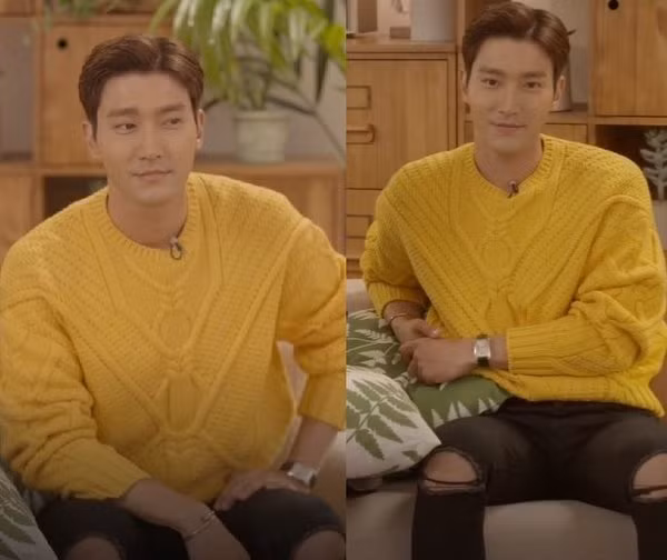 Đến lượt một chàng trai nhà SM Ent khác là Choi Siwon (TVXQ) cũng sở hữu một chiếc áo y hệt.