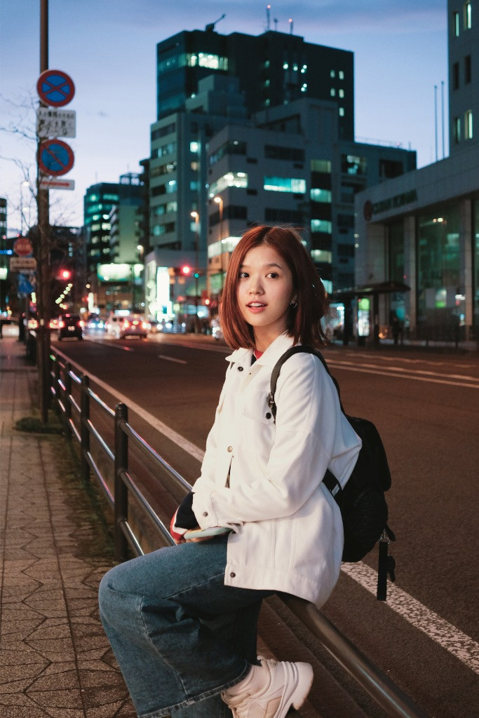 Suni Hạ Linh tranh thủ dạo chơi tại Nhật Bản.