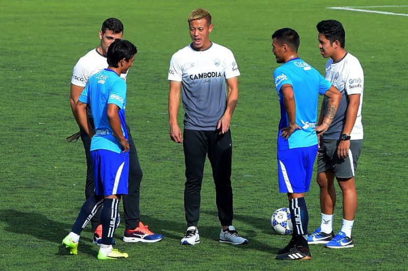 Chất Nhật Bản là sự khác biệt của bóng đá Campuchia trong 2 năm trở lại đây. Ảnh: AFP.