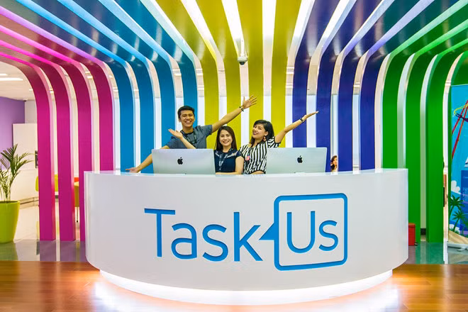 TaskUs, một trong những đối tác giúp nghe nội dung tin nhắn của người dùng Facebook. Ảnh: TaskUs.