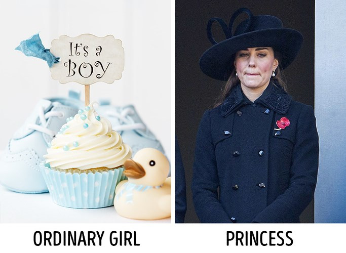 Các bậc cha mẹ trong Hoàng gia Anh không được phép tiết lộ giới tính của đứa trẻ cho tới khi chúng chào đời. Ngay cả vợ chồng Công nương Kate Middleton cũng không biết giới tính của Hoàng tử Louis cho đến khi cậu bé chào đời.