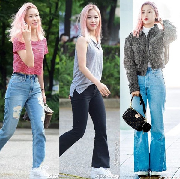 Những chiếc quần jeans ống vẩy giúp Ryu Jin 
