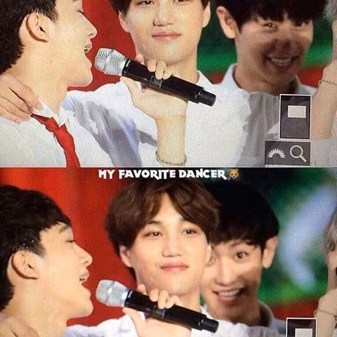 Mỗi lần nhìn thấy ống kính, Chanyeol đều như không thể ngồi yên vậy đó.