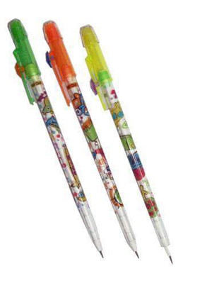 Bút chì khúc cứ vẽ hết khúc nào lại đẩy cho khúc khác lên.