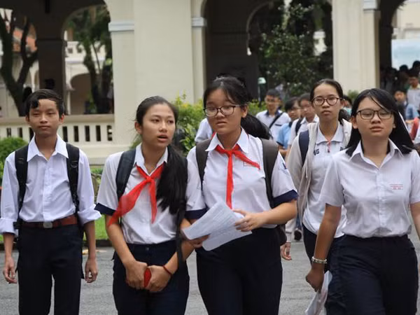 Học sinh TPHCM trong kỳ thi vào lớp 10 năm học trước