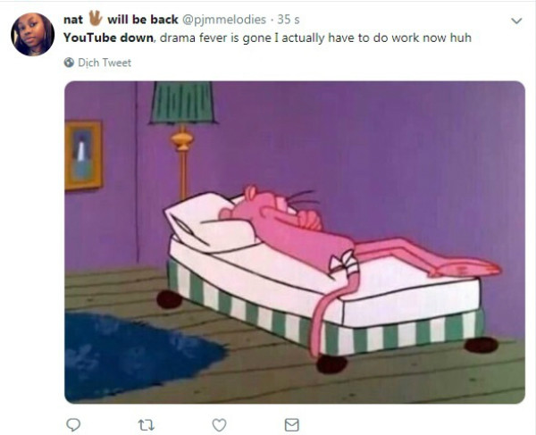 Đây là việc mà thánh nghiện Youtube làm khi trang bị sập.