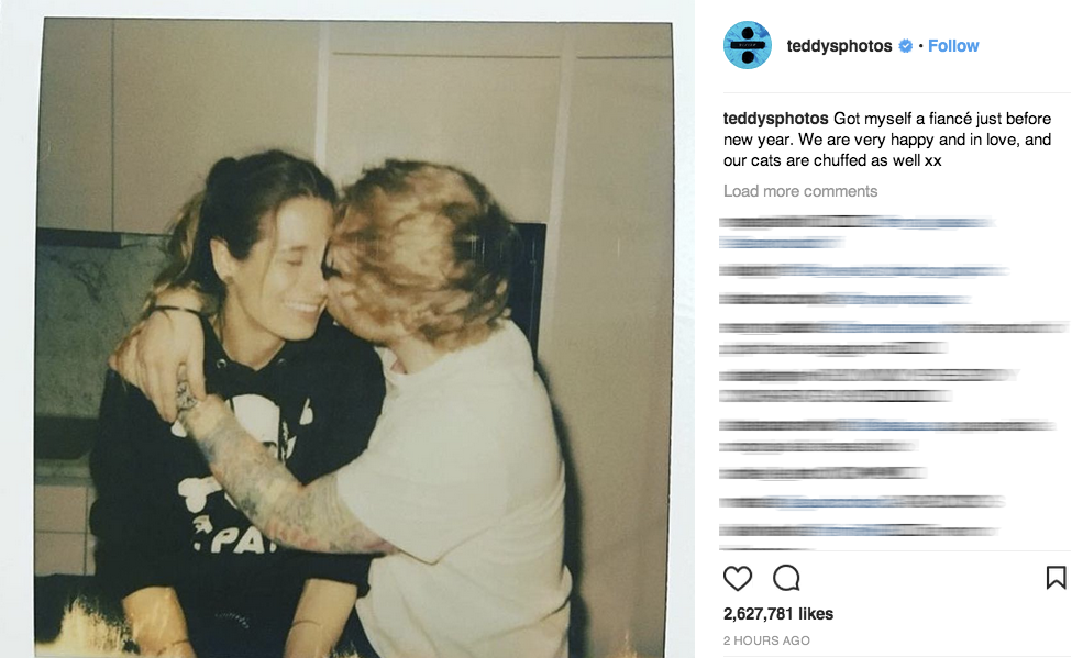 Dòng thông báo ngọt ngào của Ed Sheeran khiến nhiều fan 