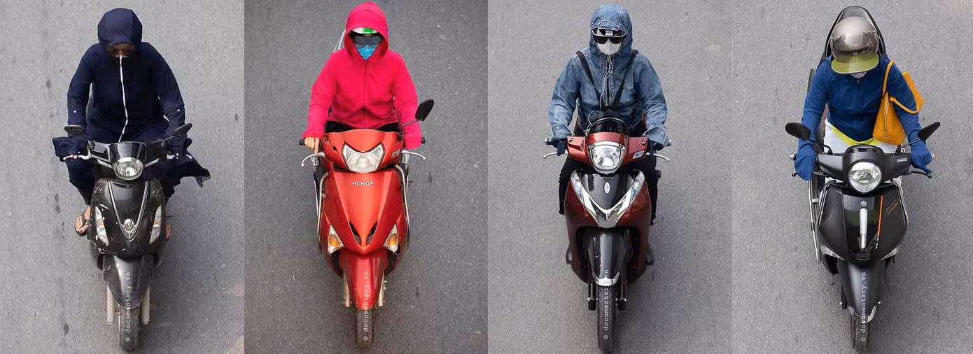 Chị Ninja không mặc áo hoa.