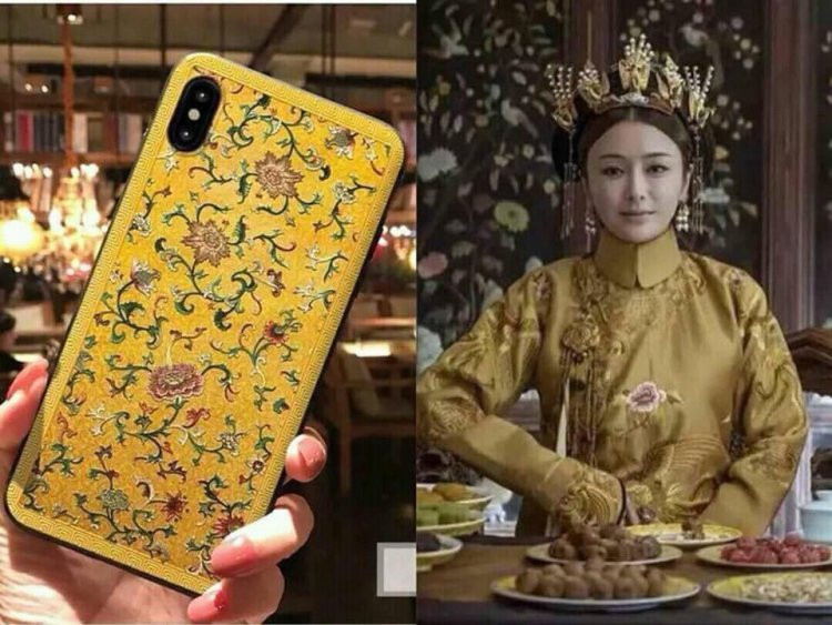 Những chiếc ốp lưng “Diên Hi Công Lược” được thiết kế với nhiều chi tiết trang trí thường thấy trong các bộ phim cổ trang Trung Quốc.