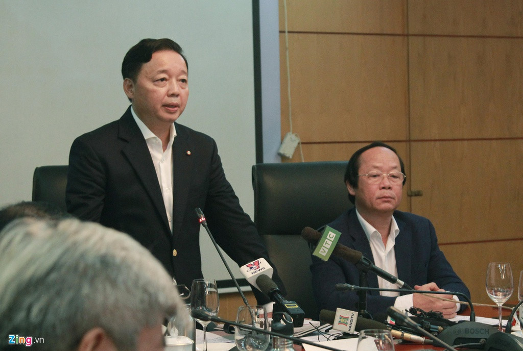 Bộ trưởng Tài nguyên và Môi trường Trần Hồng Hà. Ảnh: Mỹ Hà.