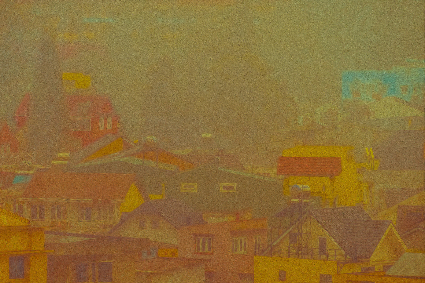 Những mái nhà trong sương